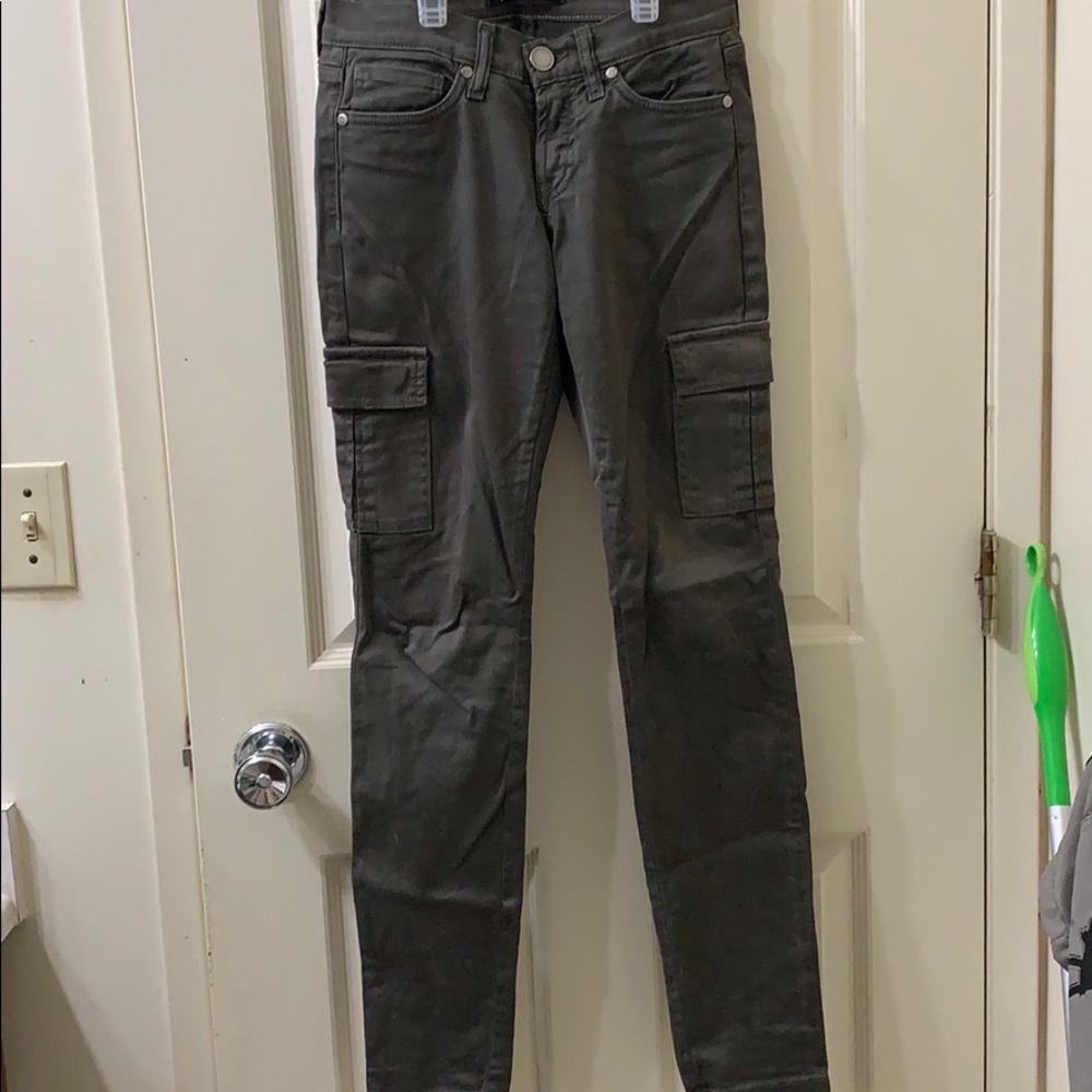 Dark olive green pants